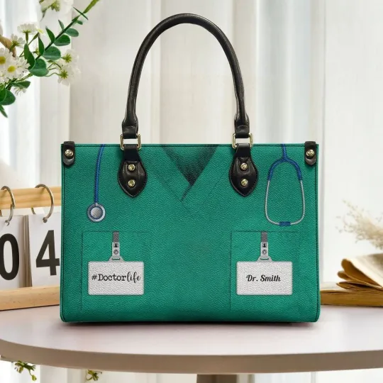 Discover Personalized Skull This Bag Contains My Face Leather Handbag, Skull Lover Gift