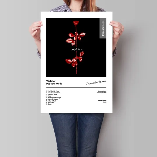 Discover Depeche Mode Violator Poster Album Cover Vertical Art Print