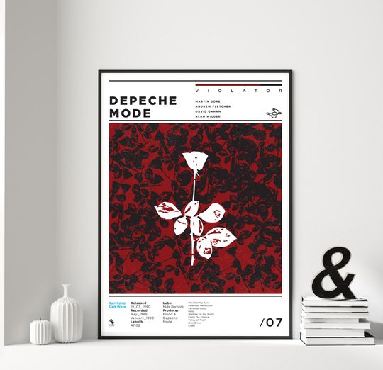 Discover Depeche Mode Violator Tribute Poster Art Print for Music Lovers