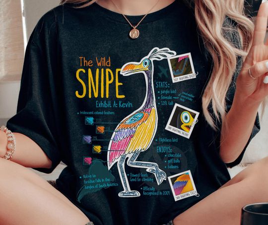 Discover Kevin Bird Portrait The Wild Snipe Comfort Colors Shirt, Retro Up Movie Disney T-shirt, Magic Kingdom, Walt Disney World, Disneyland Trip