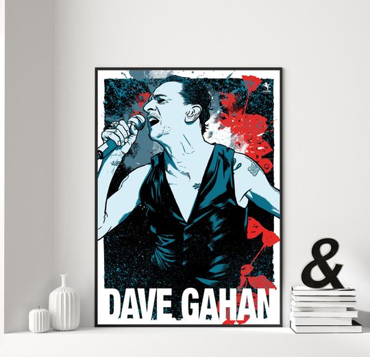 Discover Dave Gahan Live Version 02 Poster, Depeche Mode, Techno & Electronic Music