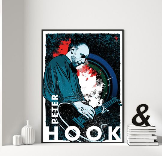 Discover Peter Hook New Order Joy Division Music Poster, 80s Rock and Electronic Music, Vertical Matte Print