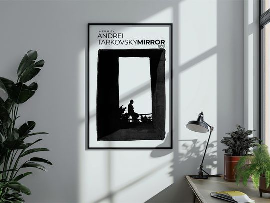 Discover Mirror Movie Poster, Andrei Tarkovsky Film Wall Art, Ukrainian Design, Vertical Poster