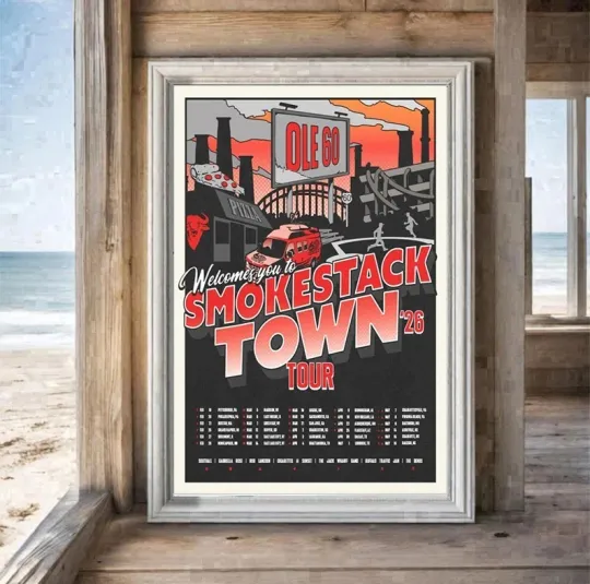 Discover Ole 60 2026 Smokestack Town Concert Tour Poster