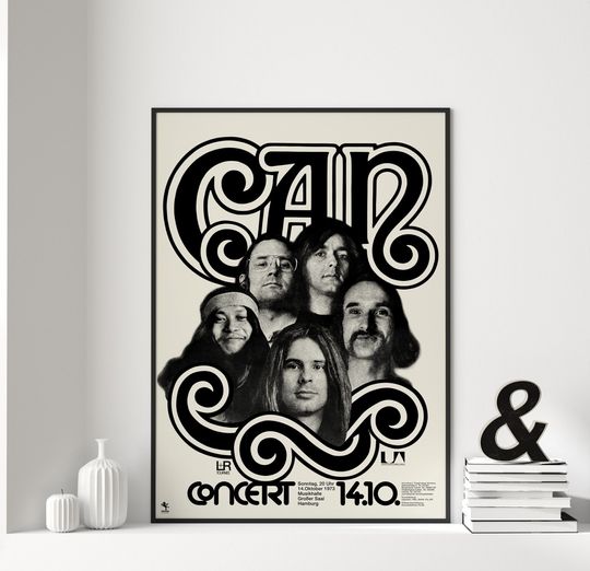 Discover Hamburg Concert 1973 Poster, Techno & Electronic Music Art Print