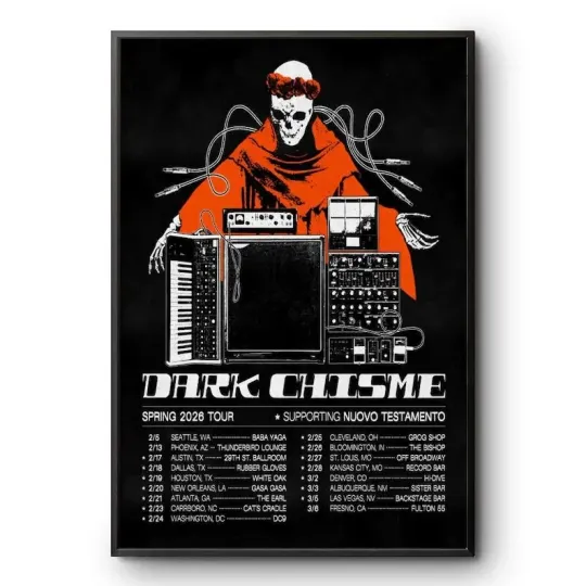 Discover Dark Chisme Spring Tour 2026 Concert Poster Electronic Music Wall Art
