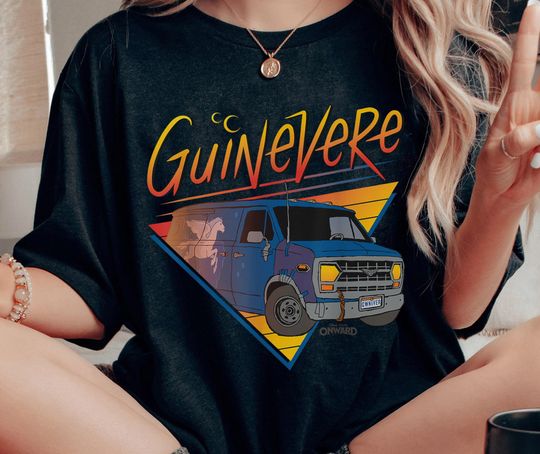 Discover Onward Van Guinevere Comfort Colors Shirt, Vintage Disney Guinevere Car Barley Lightfoot T-shirt, Walt Disney World, Disneyland Trip