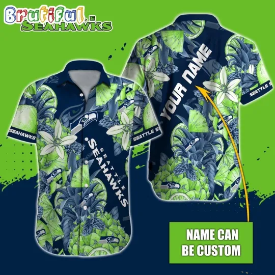 Discover Personalized football Seattle Seahawks Hawaiian Shirt Special Tropical Fruit