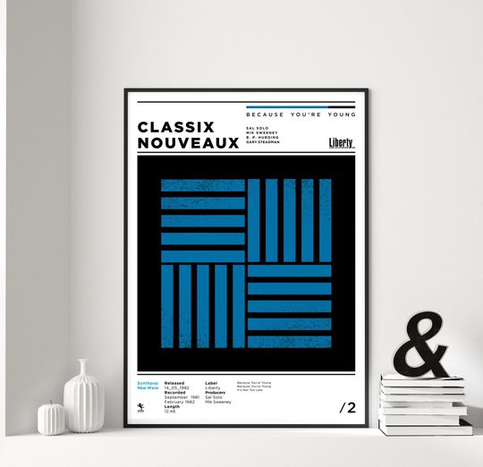 Discover Classix Nouveaux Electronic Music Poster A3 - Vertical Premium Matte Art Print