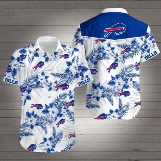 Discover Buffalo Bills Hawaiian Shirt Tropical Flower Edition For Men – Perfect For Game