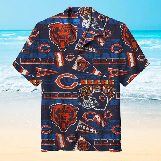 Discover football Chicago Bears Hawaiian Shirt