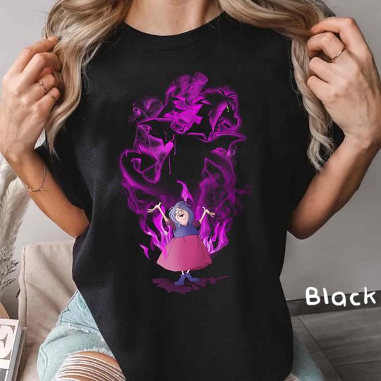 Discover Vintage Disney Portrait The Sword In The Stone Shirt, Villains Mad Madam Mim Smoke Shirt, Disneyworld Disneyworld Family Matching Trip