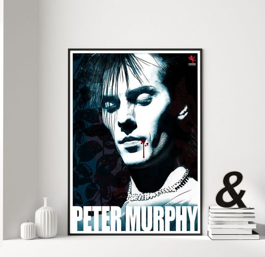 Discover Peter Murphy Bauhaus Dali's Car Music Poster Gothic Rock Dark Illustration UK Music Vertical Print