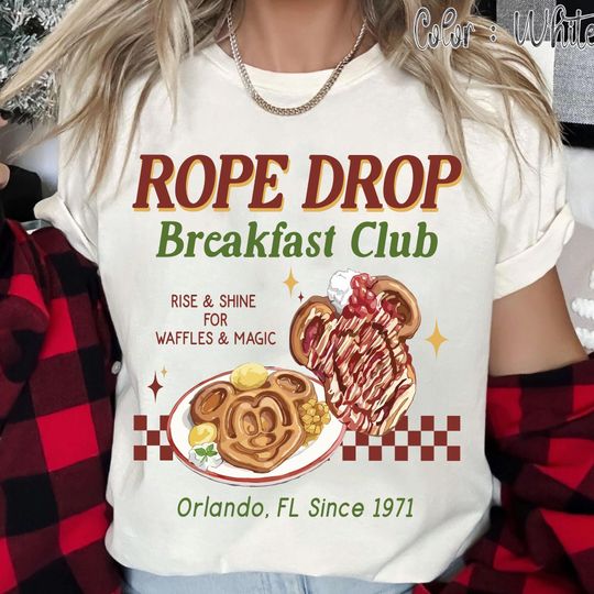 Funny Disney Mickey Waffle Brunch Shirt, Rise and Shine For Waffles and Magic Tee