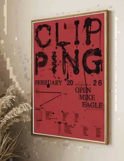 Discover Clipping February 2026 Tour Poster