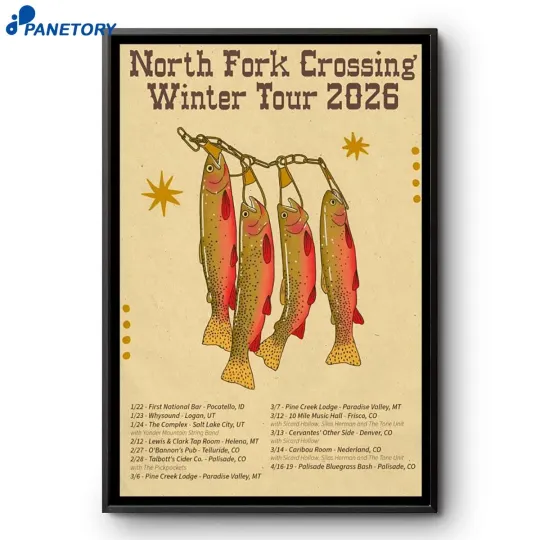 Discover North Fork Crossing Winter Tour 2026 Poster
