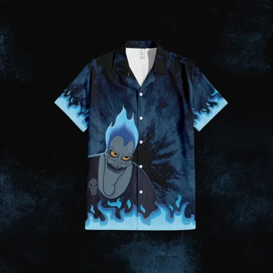 Discover Hades Disney Villain Hawaiian Shirt, Disney Villains Button Up Shirt