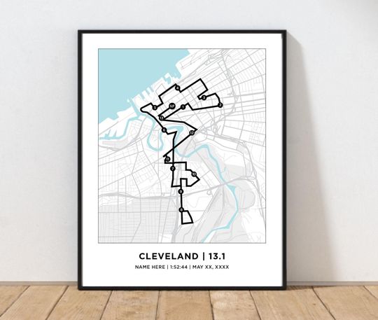 Discover Cleveland 13.1 Course Map | Personalized Cleveland  Route Map