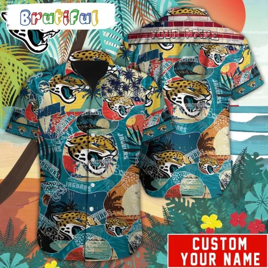 Discover Personalized football Jacksonville Jaguars Hawaiian Shirt Special Vintage Style