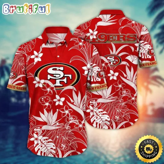 San Francisco 49ers Hawaiian Shirt Flower Vacation Mood Shirt