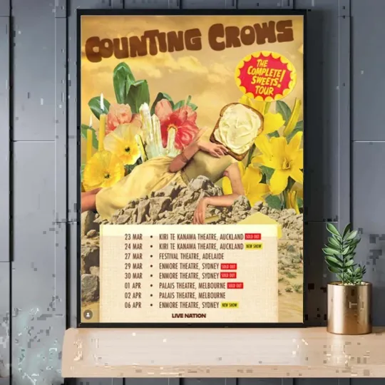 Discover Counting Crows The Complete Sweets Tour 2026 New Poster