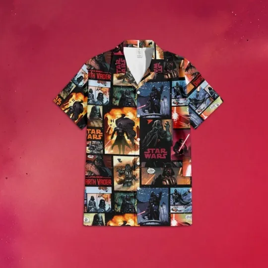 Discover Darth Vader Star Wars Hawaiian Shirt, Disney Button Up Shirt, Disney Star Wars Shirt