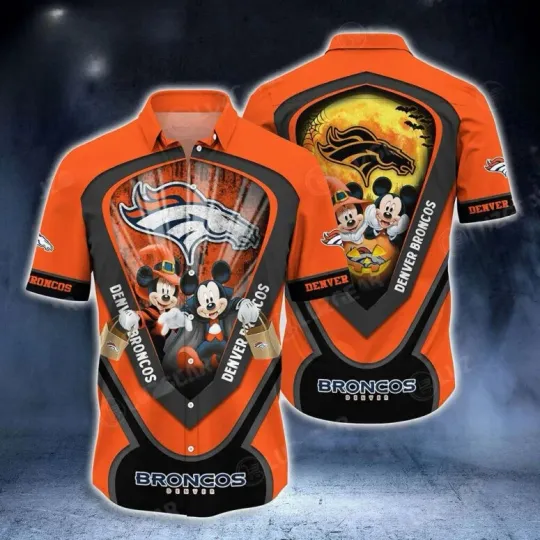 Discover Denver Broncos Night Mickey Hawaiian Shirt