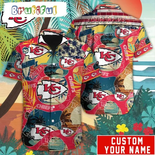 Discover Personalized football Kansas City Chiefs Hawaiian Shirt Special Vintage Style