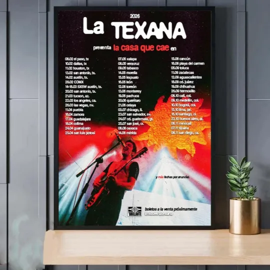 Discover La Texana New Tour 2026 Poster