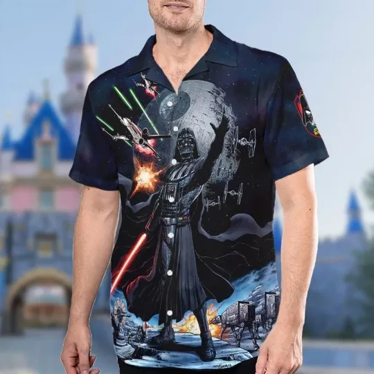 Discover Star Wars Movie Hawaiian Shirt, Darth Vader Button Up, Darth Vader Hawaiian Shirt