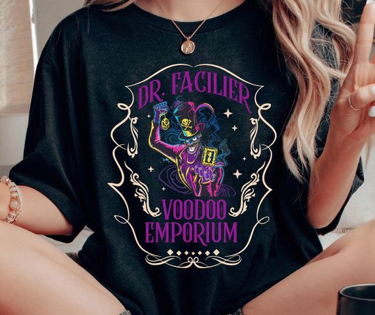 Vintage Dr Facilier Voodoo Emporium Comfort Colors Shirt