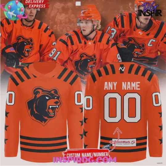 Discover Personalized Ice Bears 2025 Playoffs Hockey Jersey Gift For Valentine