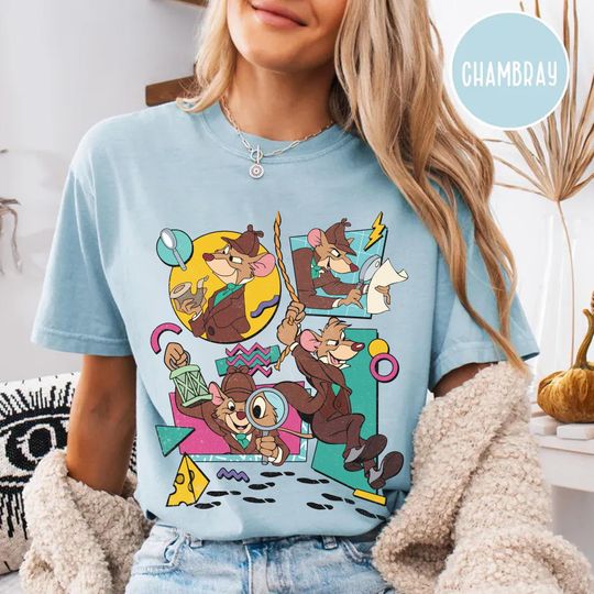 Discover Disney The Great Mouse Detective Basil Of Baker Street Shirt, Detective Agency Shirt