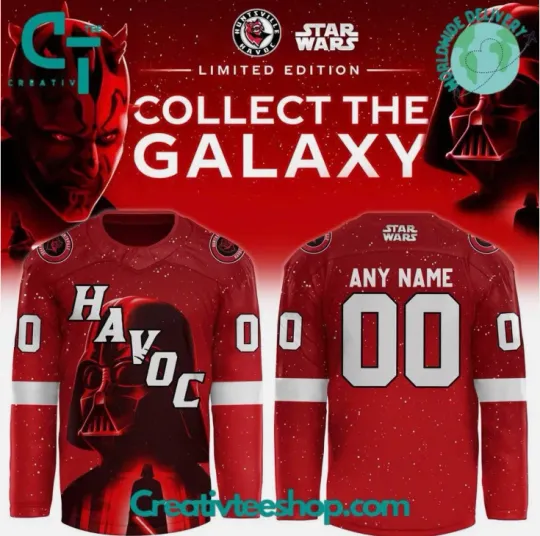 Discover Personalized Huntsville x Star Wars 2025 Hockey Jersey Gift For Valentine