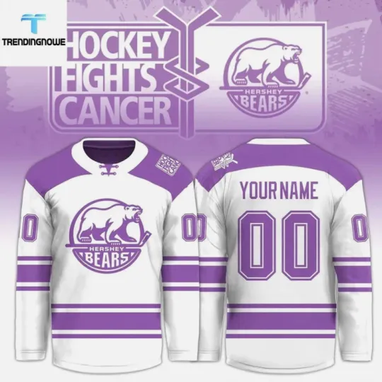 Discover Personalized Hershey Bear Hockey 2025 Hockey Jersey Gift For Valentine