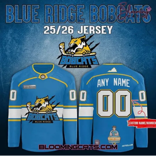 Discover Personalized Blue Ridge Pro Hockey Jersey Season 2526 Blue Gift For Valentine