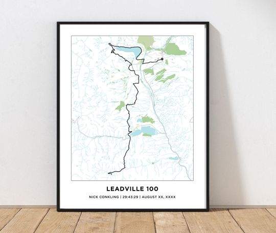 Discover Leadville Ultra Trail Race Course Map | Personalized Leadville  Map | Ultra Race
