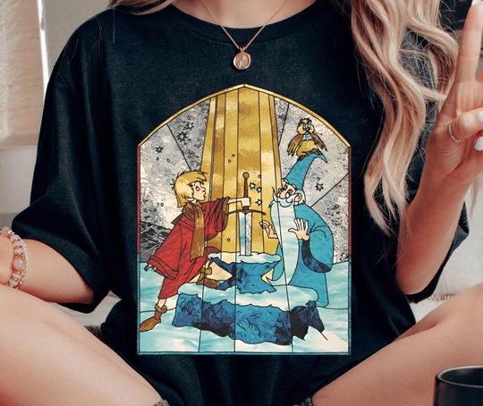 Discover The Sword In The Stone Arthur And Merlin Comfort Colors Shirt, Vintage  T-shirt