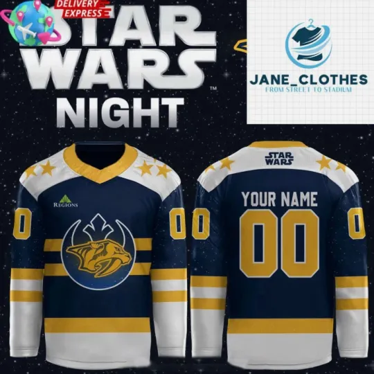 Discover Personalize Nashville x Night 2025 Hockey Jersey Special Gift For Valentine