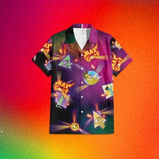 Discover Disney Max Goof A Goofy Movie Hawaiian Shirt, Max Goof Button Up Shirt