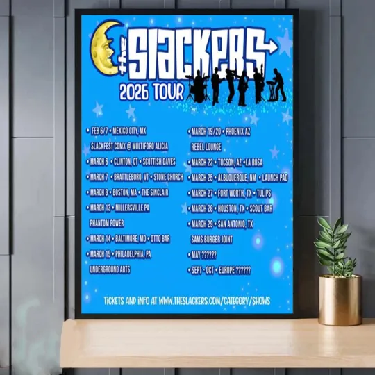 Discover The Slackers Tour 2026 Poster