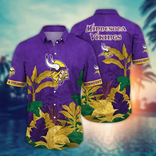 Minnesota Vikings football Hawaiian Shirt Sun Dresses Aloha Shirt