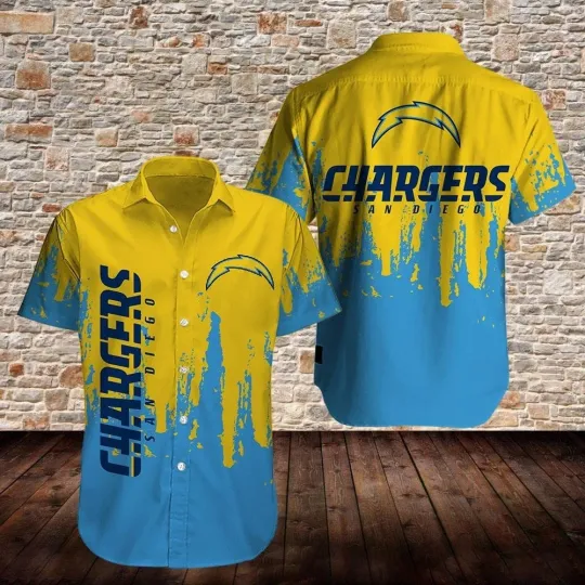 Discover Los Angeles Chargers football Hawaiian Shirt