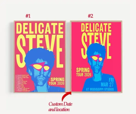 Discover Delicate Steve Spring Tour 2026 Poster