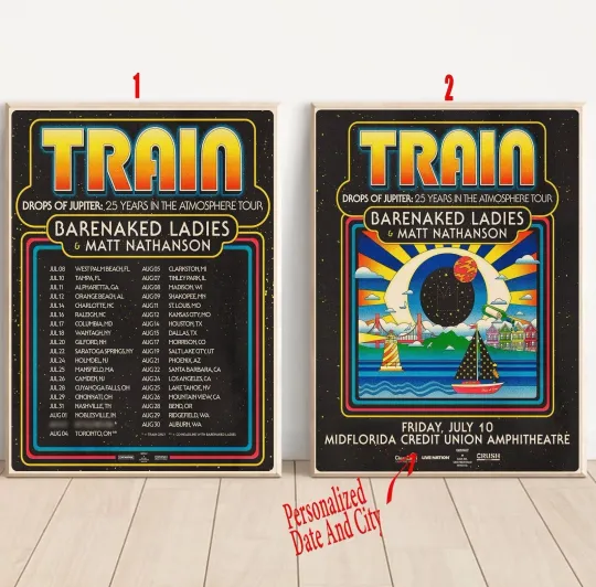 Discover Custom Train Announces 2026 North American Tour Concert Poster