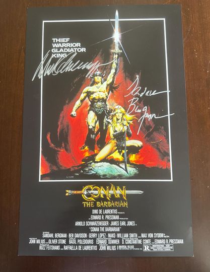 Discover Conan The Barbarian Signed Movie Poster 2 Autographs