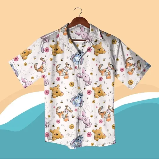 Discover Winnie the pooh Hawaiian Shirt, Tigger Eeyore Piglet Hawaiian Shirt