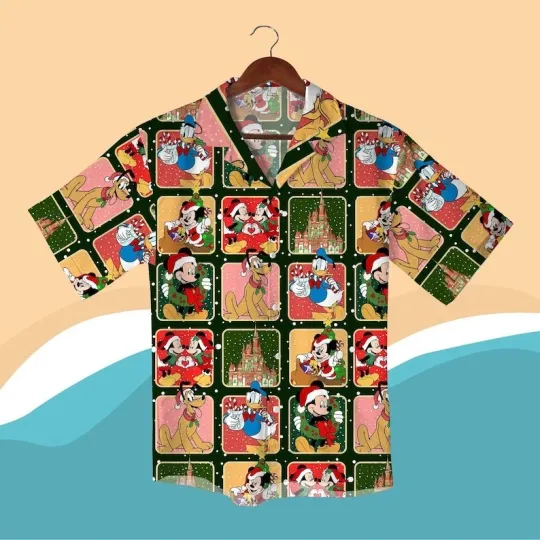 Discover Christmas Hawaiian Shirt Mickey Shirt, Donald Shirt, Pluto Shirt, Santa Shirt