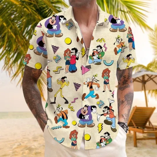 Discover Disney A Goofy Movie Powerline Shirt, Powerline Hawaiian Shirt, Goofy Movie Shirt