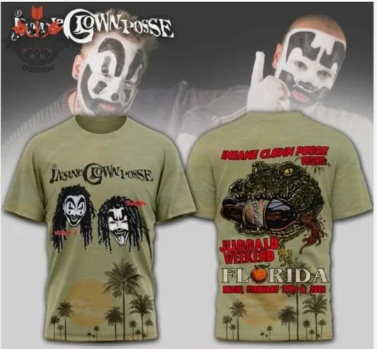 Discover Insane Clown Posse Presents Juggalo Weekend 2026 3D T-Shirt